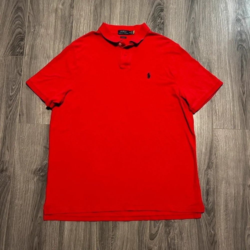 Polo Ralph Lauren Red Classic Fit 2X Short Sleeve Polo Shirt